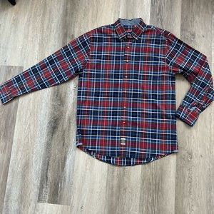 Izod plaid button down shirt